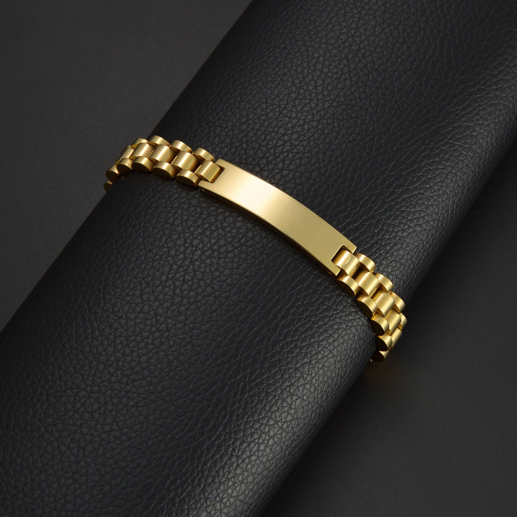 Set Bracelet + Collier Chaîne Cubaine Gravé - Bijoux Personnalisés Acier